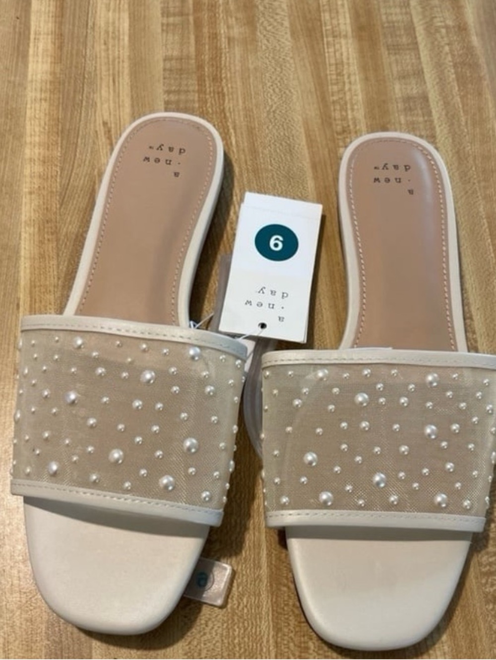 A New Day Women’s Sandals  - Ivory NWT size 9